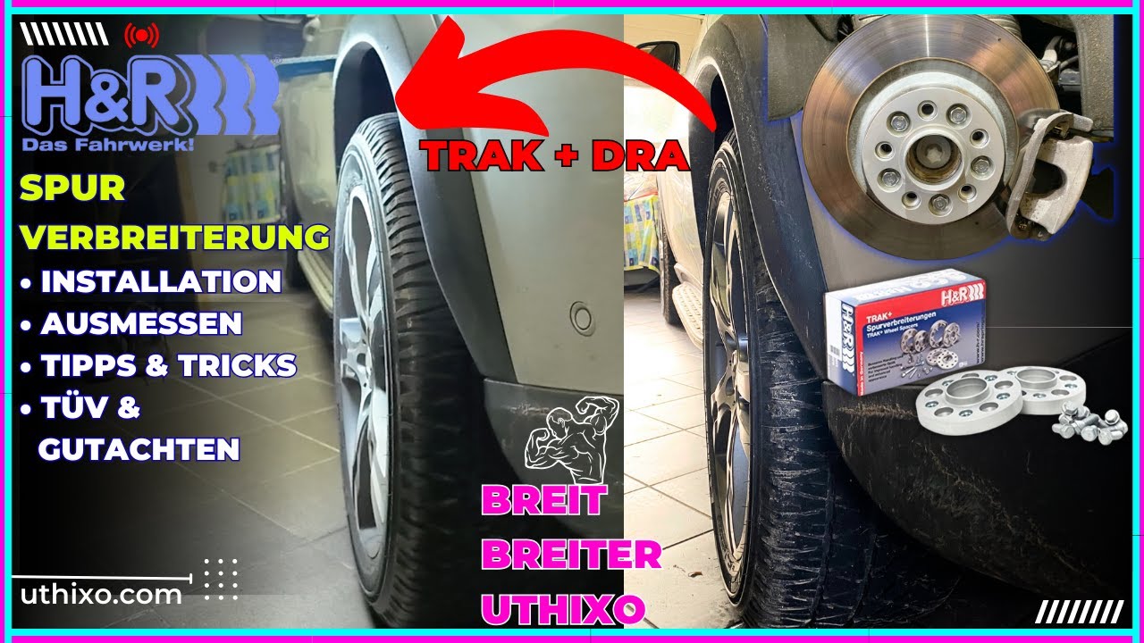 H&R DRA Spurverbreiterung 50/60mm Set Mercedes-Benz W107 (Typ