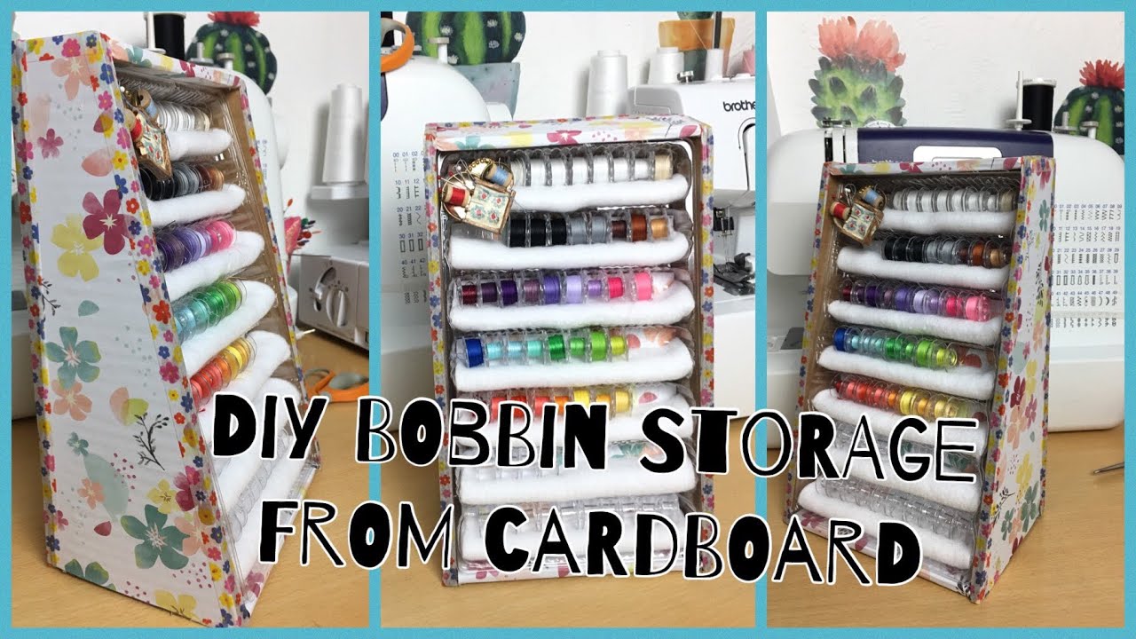 Bobbin organizers storage from cardboard