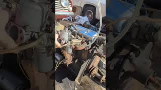 Nothing like good old British engineering. Plywood/dirt workbench for the win!