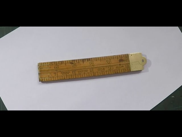 Vintage Folding Boxwood Ruler