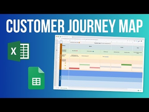 Create a Customer Journey Map using Excel or Google Sheets as your free tool