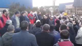 2015-01-19 Genel Başkanımız Kroman işçileriyle birlikte...