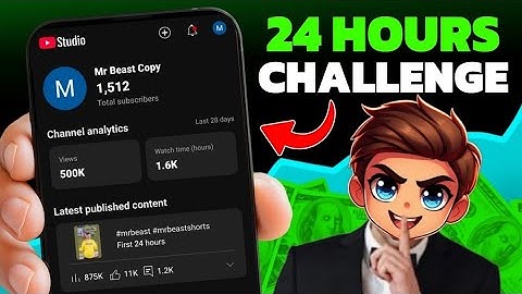 24 HOURS Challenge ( Shoking Result ) How To Grow Gaming Channel From 0 Subscribers