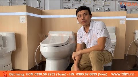 TDM.VN | Review bồn cầu rửa cơ TOTO MS688E4 (C688 + TCW1211A) bàn cầu nắp rửa