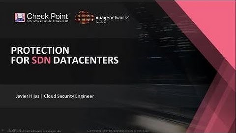 Nuage Networks VSP & Check Point vSEC Integration Overview & Demo