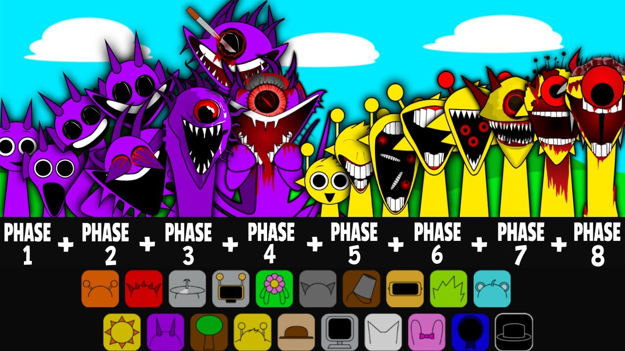 Sprunki Phase 1 + Phase 2 + Phase 3 + Phase 4 + Phase 5 + Phase 6 ...