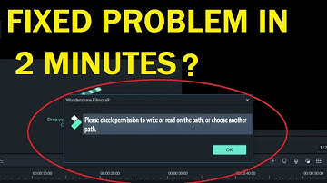 please check permission to write or read on the path or choose another path.