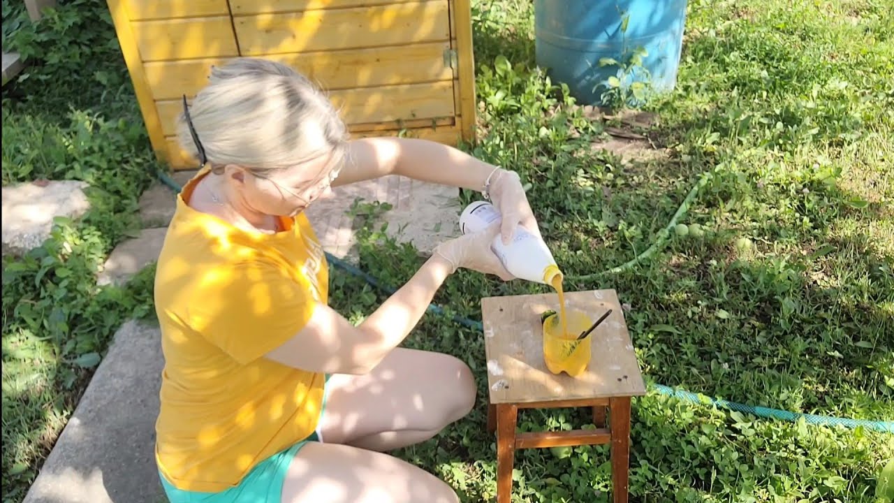 #ДачныйРемонт 7 / ПРЕОБРАЖЕНИЕ ТУАЛЕТА😉/ПОКРАСКА СТЕН В ДОМЕ / СЕМЬЯ ИЗ ...