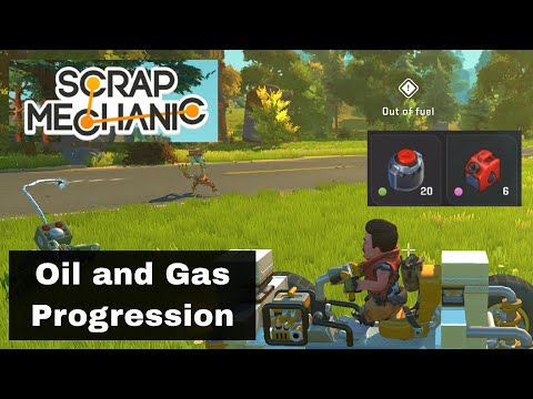 Scrap Mechanic Oil and Gas progression--collect oil the easy way! - YouTube