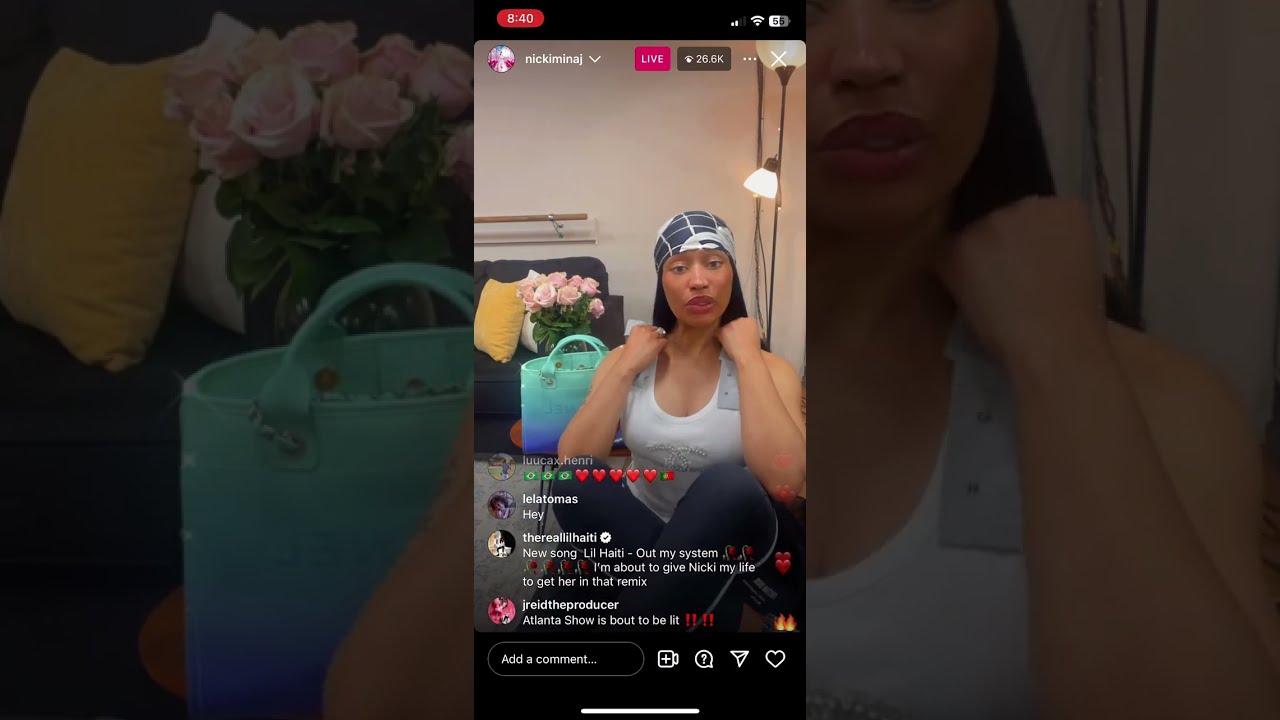 Nicki Minaj - IG Live 2-15-2024 ( talks tour + rehearsal and gag city trivia)