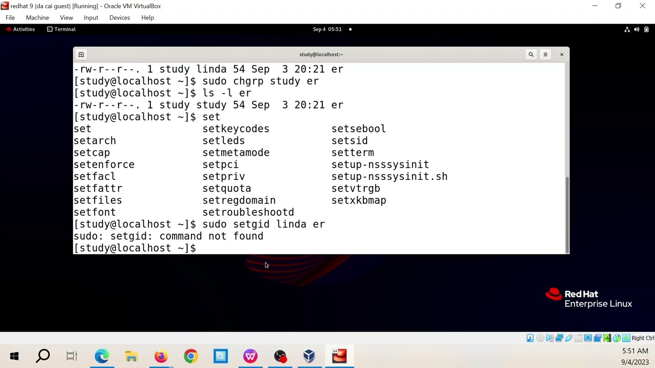 Redhat Linux 9:  Tóm tắt chương 7:  Permissions Management