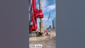 Rotary Drilling Excavator: Drilling Deep pile foundations in Difficult Ground Conditions👷