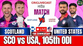 🔴Scotland vs United States, 105th ODI Match | SCO vs USA | CWC League-2 - Live Score Updates screenshot 3