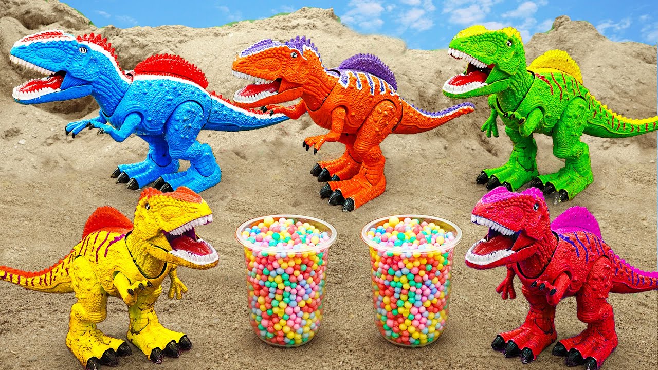 T-Rex Dinosour Family's Journey - Animal Toy for kids | ToyTV khủng long