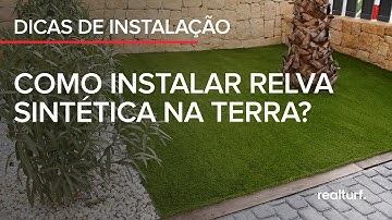 Como instalar relva artificial em terra?