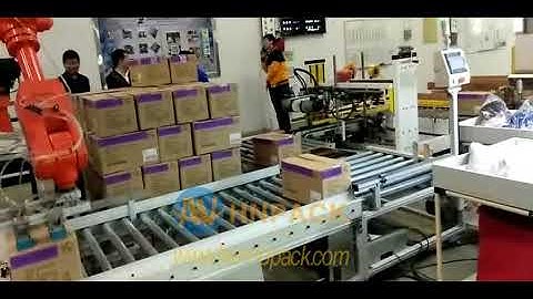 china robotic palletizing system for carton box palletising