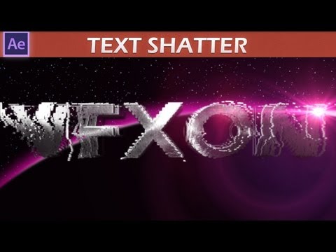 After Effects Text Shatter Tutorial