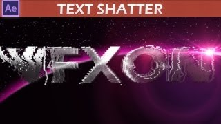 After Effects Text Shatter Tutorial