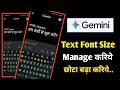 increase google gemini font text size | convert into big google gemini font size