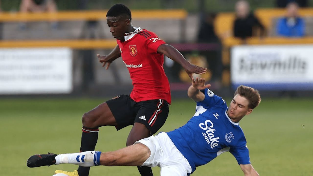 Kobbie Mainoo vs Everton 21s