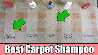 Best Carpet Cleaning Shampoo  5 TESTED  Bissell vs Rug Doctor vs Hoover vs Resolve