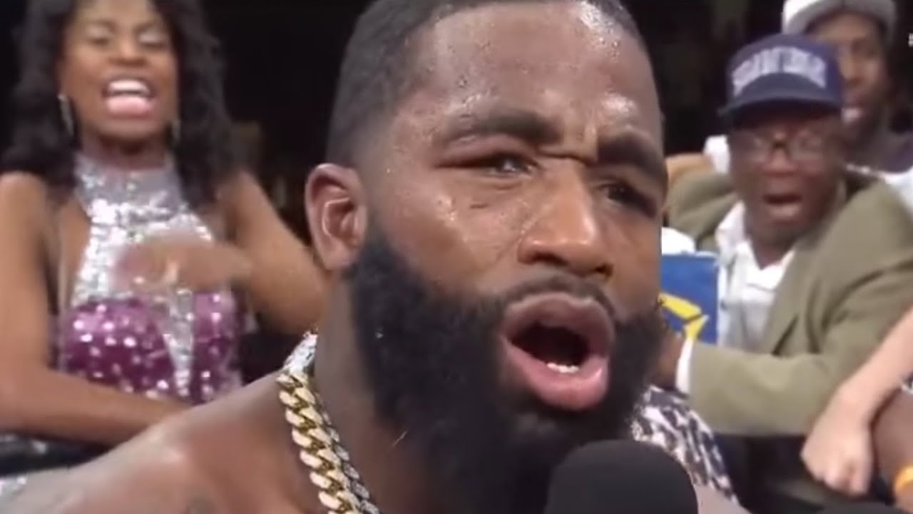 Adrien Broner CALLS OUT Floyd Mayweather after KO WIN LIVE TV | AB vs. TBE (YIKES!!)