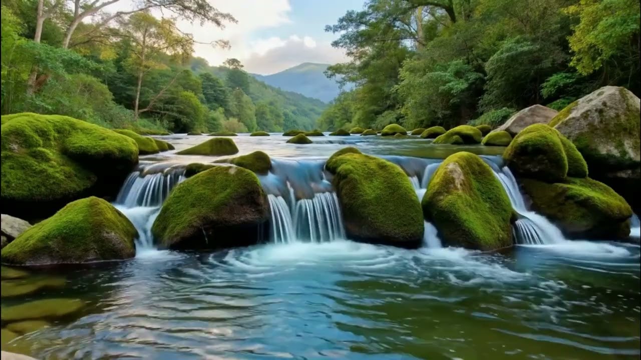 Calming River Sounds with Birds 🕊️ Natural Sleep Sounds for Deep Rest