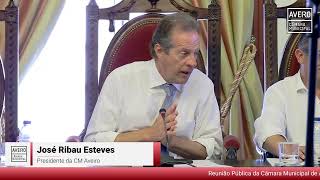 Reunião Pública da Câmara Municipal de Aveiro – julho de 2025