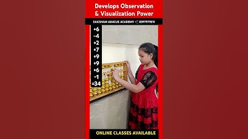 Abacus - Develops Observation & Visualization Power | Saksham Abacus Academy #learn #maths #shorts