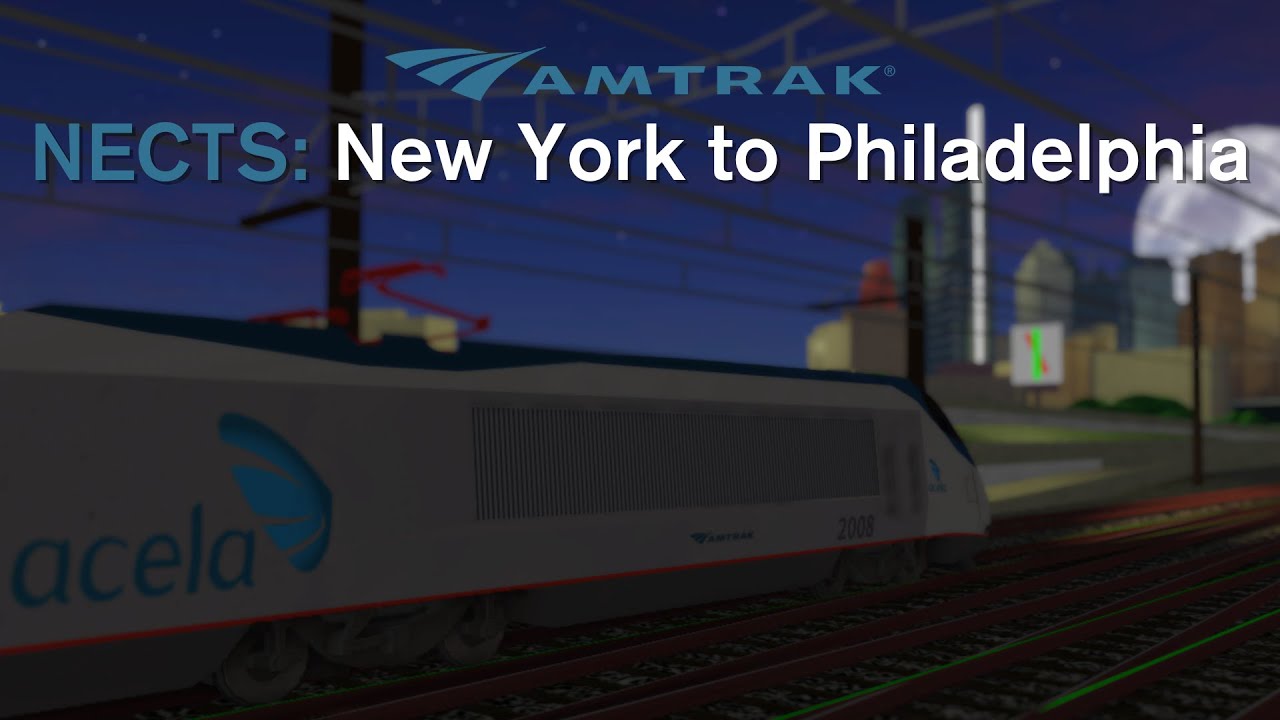 (FULL*) Amtrak Acela New York to Philadelphia Cab View (NEC Train