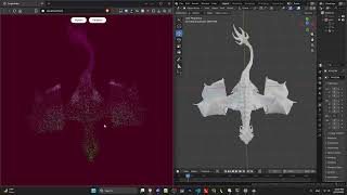 Three.js Animated 3D Model Particles