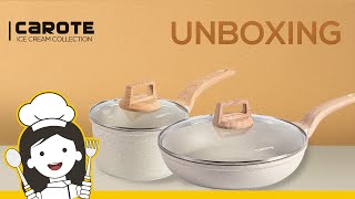 Carote Unboxing Ice Cream Collection Sauce Pan Frying Fan