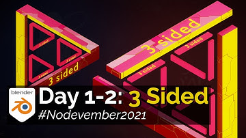 Nodevember 2021: Day 1-2 - 3 Sided (Blender 3.0 Geometry Nodes Timelapse)