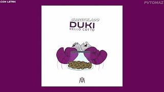 Duki - Hello Cotto (Prod. by Omar Varela, Mykka & Asan) (Video Oficial) Letra/Lyrics