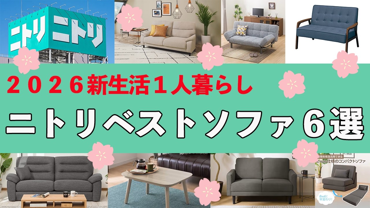 Don't make a mistake] 6 Nitori sofas perfect for single living: A