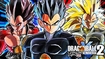 Dragon Ball Xenoverse 2: Taiketzu Vegeta ALL TRANSFORMATIONS GAMEPLAY MOD (SSJ-SSJ2-SSJ3-SSJ4)