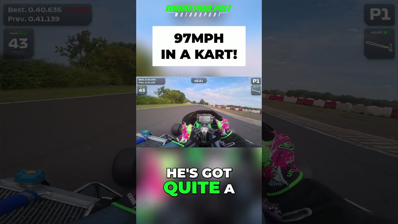 Thumbnail of Brad Philpot's video Racing at Almost 100mph in a Kart! #Karting #Speed #Superkart