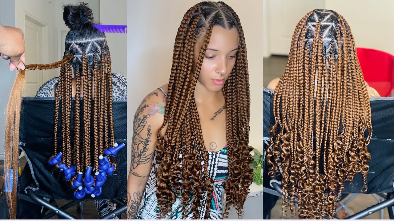 Medium Goddess Box Braids Curly Ends Box Braids Tutorial Braids With Hot Sex Picture