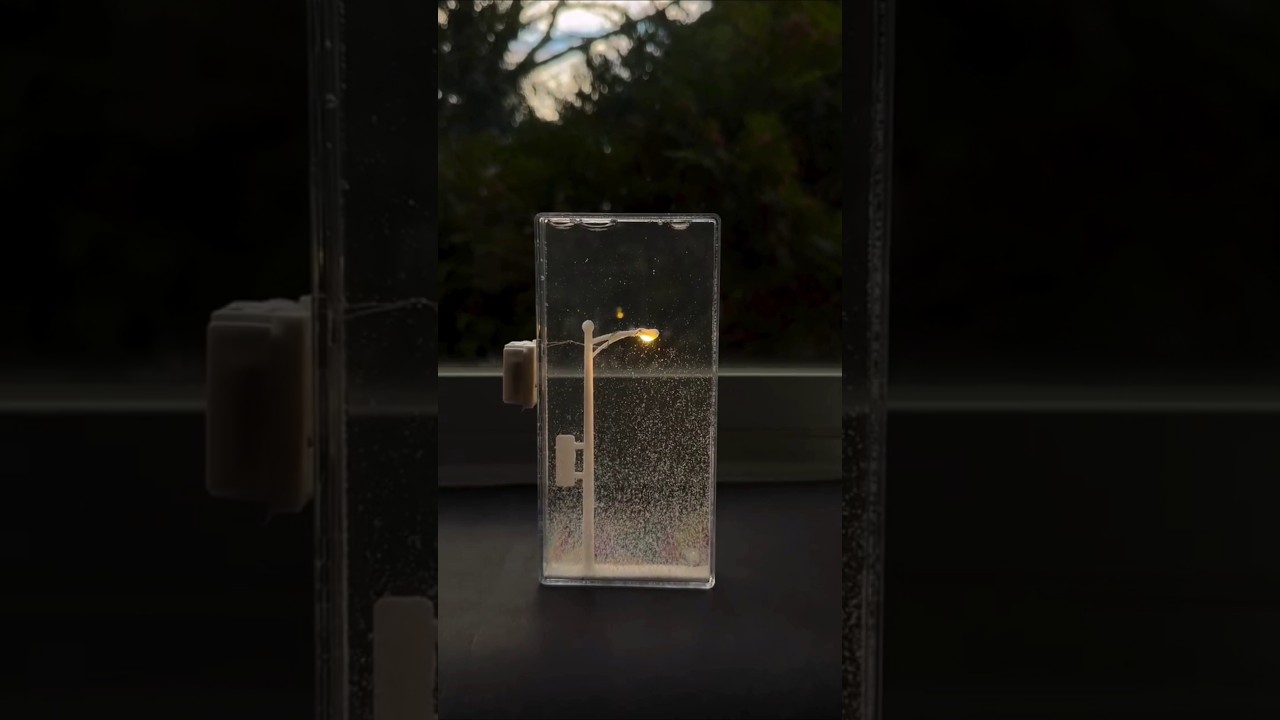 DIY Street Light Snow Globe | Handmade Snow Scenery Night Light for Christmas & Gifts