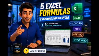 5 Excel Formulas Every Office Professional Must Know in 2026 | Excel Tips for BeginnersFormula’s