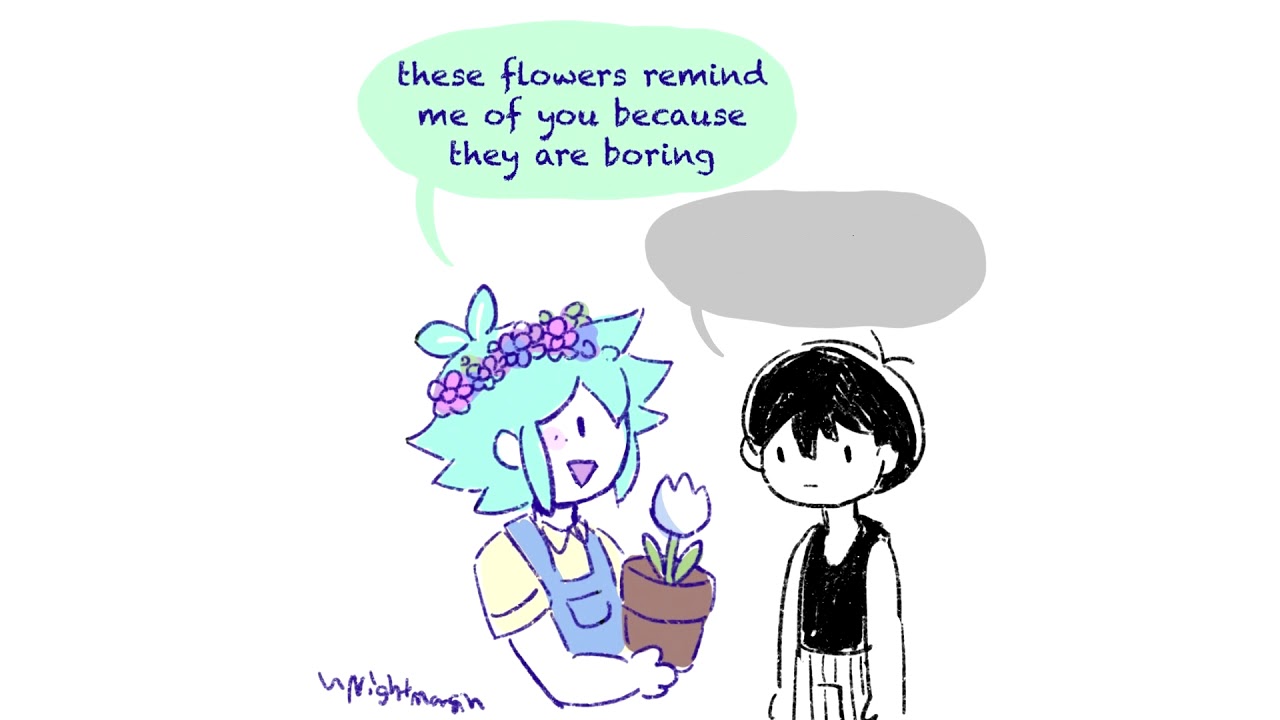 [OMORI comic dub spoilers] flowers YouTube