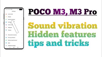 POCO M3, M3 Pro ! sound and vibration setting Hidden features tips and tricks
