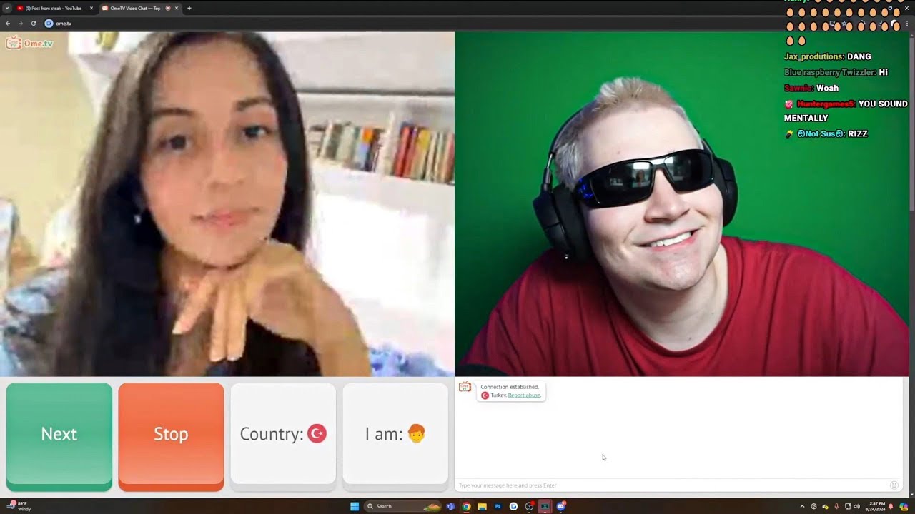 going on OMEGLE for the first time