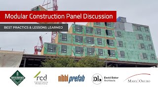 Modular Construction Panel Discussion