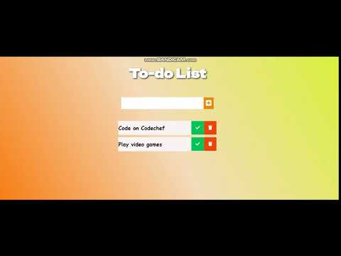 ToDoList using HTML,CSS and JS.