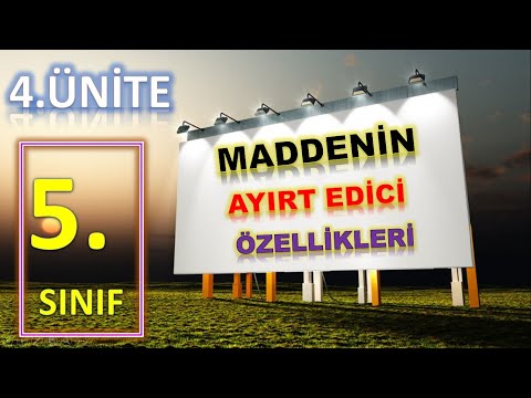 maddenin ayırt edici özellikleri 5.sınıf 2021