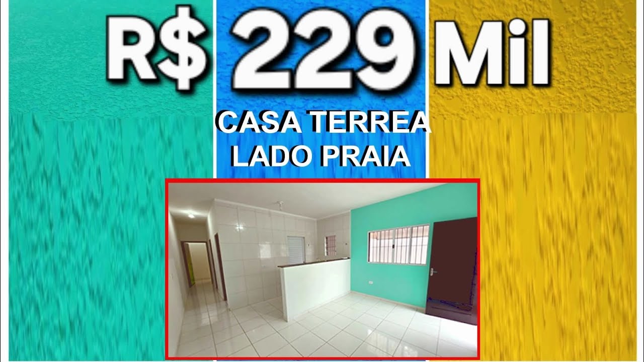 Casa Térrea Lado Praia em Itanhaém por R$229 mil | 2 Dormitórios (1 Suíte) – CH02