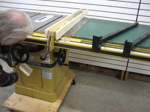 SOLD---Used Powermatic Model 66 Table Saw 5HP US0120 - YouTube