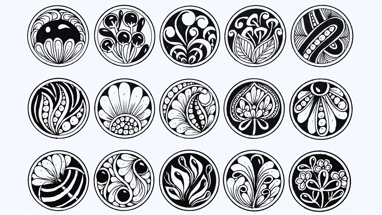 15 Zentangle Patterns You Should Try For Beginners | Zentangle Patterns For Beginners