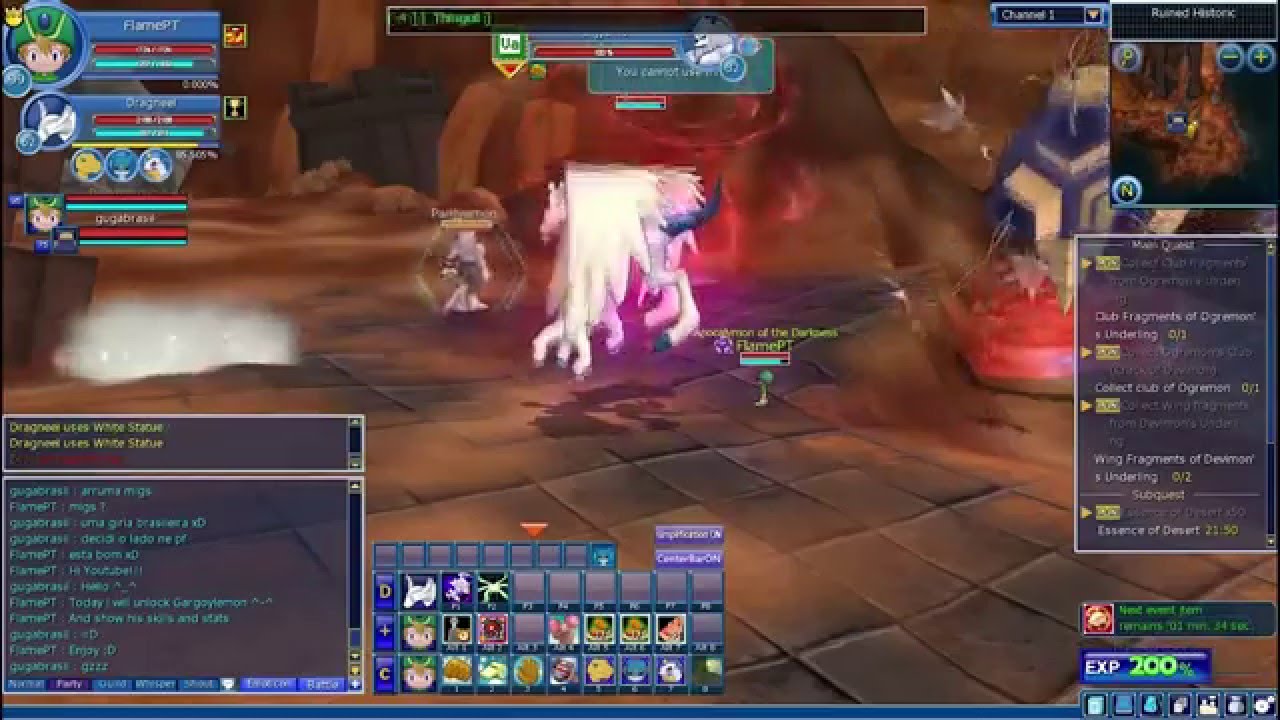 Digimon Masters Online Unlock Gargoylemon